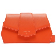 τσάντα patrizia pepe 8b0043/l001-r800 solar orange φυσικό δέρμα/grain leather