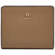 μικρό πορτοφόλι γυναικείο furla camelia s compact wallet wp00307-hsf000-1257s-1007 greige