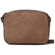 τσάντα ryłko r10040tb brązowy 2xx φυσικό δέρμα/grain leather