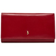 μεγάλο πορτοφόλι γυναικείο puccini mu1705 3e κόκκινο φυσικό δέρμα/grain leather
