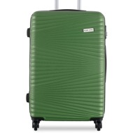 μεσαία βαλίτσα semi line t5746-2 zielony υλικό - abs