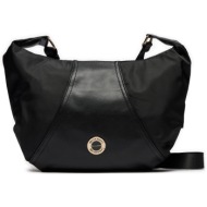 τσάντα monnari bag1240-020 black ύφασμα - ύφασμα