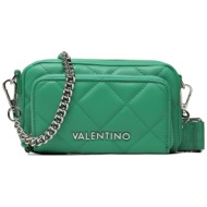 τσάντα valentino ocarina recyckle vbs6w409 verde απομίμηση δέρματος/-απομίμηση δέρματος