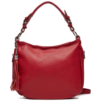 τσάντα creole k11422 rosso d08 φυσικό δέρμα - grain leather σε προσφορά