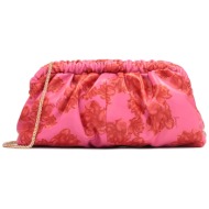 τσάντα kazar evening 67844-01-rr red/pink φυσικό δέρμα/grain leather