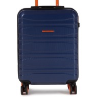 βαλίτσα καμπίνας wittchen 56-3p-701-91 σκούρο μπλε υλικό - πολυανθρακικό