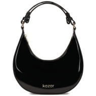 τσάντα kazar ivony 71614-l0-00 black φυσικό δέρμα/grain leather