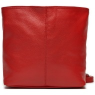 τσάντα creole rbi211 bordo φυσικό δέρμα/grain leather