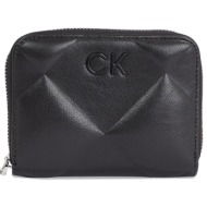 μεγάλο πορτοφόλι γυναικείο calvin klein quilt k60k611783 ck black beh απομίμηση δέρματος/-απομίμηση 