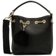 τσάντα kazar diona s 85424-01-00 black φυσικό δέρμα/grain leather