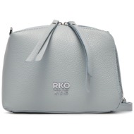 τσάντα ryłko r40750tb błękitny 9rs φυσικό δέρμα/grain leather