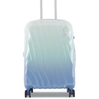 μεσαία βαλίτσα semi line t5648-2 μπλε υλικό - abs σε προσφορά