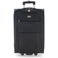 μεσαία βαλίτσα semi line t5601-2 μαύρο ύφασμα - ύφασμα