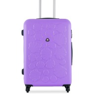 μεσαία βαλίτσα semi line t5696-2 fioletowy υλικό - abs
