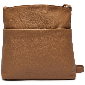 τσάντα creole k11413 tan d85 φυσικό δέρμα - grain leather σε προσφορά
