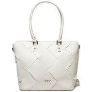 τσάντα nobo nbag-k1251-c000 λευκό απομίμηση δέρματος/-απομίμηση δέρματος