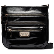 τσάντα monnari bag2560-m20 czarny błyszczący απομίμηση δέρματος/-απομίμηση δέρματος