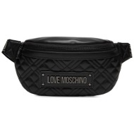 τσαντάκι μέσης love moschino jc4003pp1ila000a nero απομίμηση δέρματος/-απομίμηση δέρματος