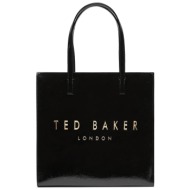 τσάντα ted baker crinkle 271041 black απομίμηση δέρματος/-απομίμηση δέρματος