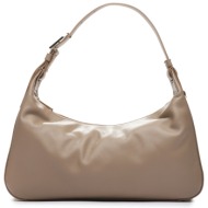 τσάντα furla flow wb01065-bx2045-1257s-1007 μπεζ φυσικό δέρμα/-φυσικό δέρμα