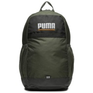 σακίδιο puma plus backpack 079615 07 πράσινο ύφασμα - ύφασμα
