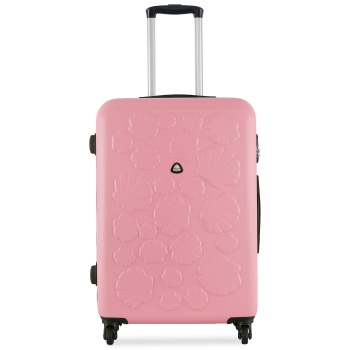 μεσαία βαλίτσα semi line t5697-2 ροζ υλικό - abs σε προσφορά