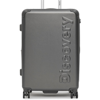 μεσαία βαλίτσα discovery focus d005ha.60.89 γκρι υλικό - abs σε προσφορά