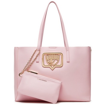 τσάντα chiara ferragni 76sb4bb3 ροζ απομίμηση σε προσφορά
