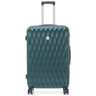 μεγάλη βαλίτσα semi line t5725-4 πράσινο υλικό - abs