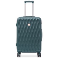 μεσαία βαλίτσα semi line t5725-3 πράσινο υλικό - abs