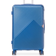 μεγάλη βαλίτσα semi line t5727-3 σκούρο μπλε υλικό - abs