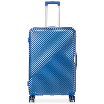 μεγάλη βαλίτσα semi line t5727-3 σκούρο μπλε υλικό - abs σε προσφορά
