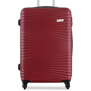 μεσαία βαλίτσα semi line t5745-2 μπορντό υλικό - abs σε προσφορά