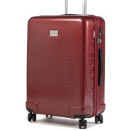 μεσαία βαλίτσα puccini panama pc029b μπορντό υλικό/-υλικό υψηλής ποιότητας