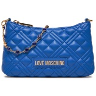 τσάντα love moschino jc4342pp0ila0715 μπλε απομίμηση δέρματος/-απομίμηση δέρματος