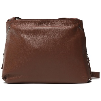 τσάντα creole k11285 καφέ φυσικό δέρμα/grain leather σε προσφορά