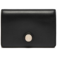 μικρό πορτοφόλι γυναικείο furla sfera m compact wallet wp00442 ax0733 o6000 μαύρο φυσικό δέρμα - φυσ