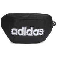 τσαντάκι μέσης adidas classic foundation waist bag ht4777 μαύρο ύφασμα - ύφασμα