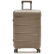 μεσαία βαλίτσα pierre cardin 1108 joy07-24 μπεζ υλικό - υλικό υψηλής ποιότητας