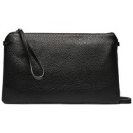 τσάντα gianni chiarini hermy bs 3695 grn μαύρο φυσικό δέρμα/grain leather
