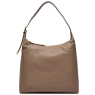 τσάντα coccinelle n15 coccinellegleen e1 n15 13 02 01 μπεζ φυσικό δέρμα/grain leather