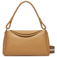 τσάντα coccinelle q9f coccinelleeclyps e1 q9f 12 01 01 μπεζ φυσικό δέρμα/grain leather