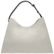 τσάντα furla nuvola l hobo wb01246-bx2045-1704s-1007 εκρού φυσικό δέρμα/grain leather