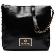τσάντα monnari bag0650-020 μαύρο απομίμηση δέρματος/-απομίμηση δέρματος