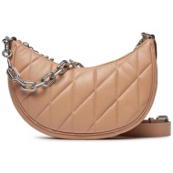 τσάντα coach mira sb cp148 μπεζ φυσικό δέρμα - grain leather