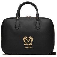 τσάντα love moschino jc4286pp0ikj100a μαύρο απομίμηση δέρματος/-απομίμηση δέρματος