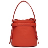 τσάντα furla giove mini bucket bag wb01131-hsf000-vit00-1007 πορτοκαλί υφασμα/-ύφασμα
