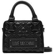τσάντα love moschino jc4016pp1ila000a μαύρο απομίμηση δέρματος/-απομίμηση δέρματος