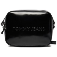 τσάντα tommy jeans tjw ess must camera bag seasonal aw0aw16266 μαύρο απομίμηση δέρματος/-απομίμηση δ