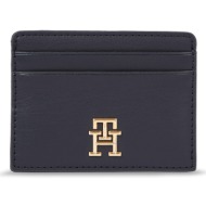 γυναικείο πορτοφόλι tommy hilfiger iconic tommy cc holder aw0aw15897 σκούρο μπλε